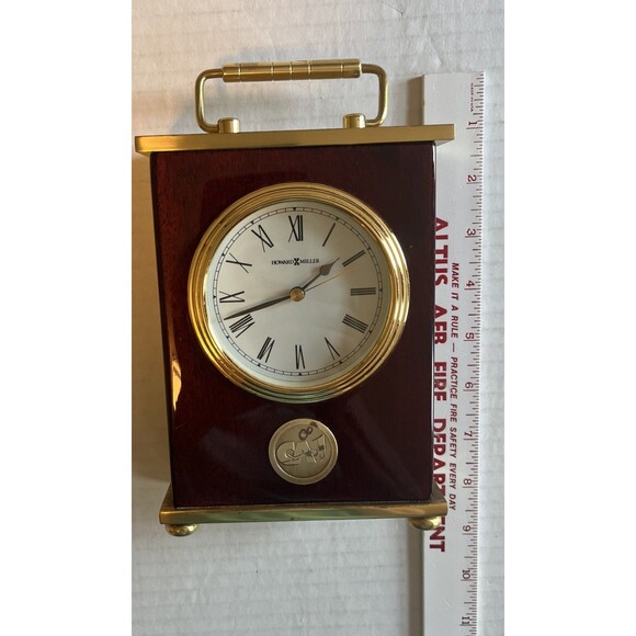 Vintage Howard Miller Rosewood Mantle Clock Model 613-528 Airline Promo Working - Picture 11 of 12